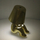 Lampë tavoline OEM GOLD MAN Art Deco, LED me 3 drita, karikim USB, e artë