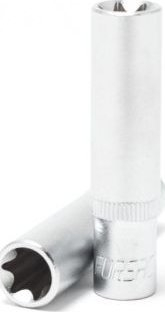 Çelës tub çorape Torx Forsage E4, 1/4", Cr‑V, i gjatë