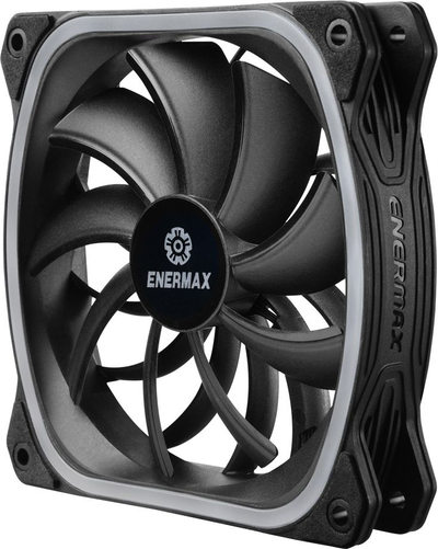 Ventilator kornize Enermax SquA RGB, 12 cm, me drita RGB adresuese, i zi