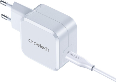 Karikues rrjeti Choetech PD8007, USB C, 45W PD PPS, i bardhë