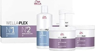 Set për flokë Wella Professionals Wellaplex, Bond Maker 500 ml, Bond Stabilizer No.2, për flokë të dëmtum