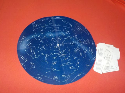 Loja edukative Abino Finger on the Map Constellation, me harta dhe yjësi, për kalamaj