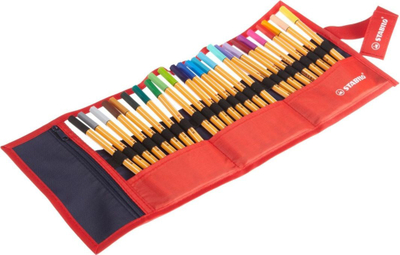 Set stilolapsash fineliner Stabilo Point 88, majë e hollë, 25 copë, shumëngjyrësh