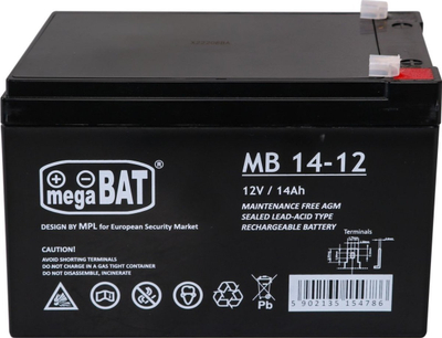 Akumulator Triton MB 14-12, 12V 14Ah, AGM, i zi