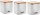 Set enë magazinimi KingHoff KH-1526, metal, 3 copë, bezhë
