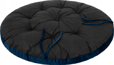 Jastëk i madh për luhatëse Nest Swing HOBBYGARDEN, 92 cm, velvet, gri