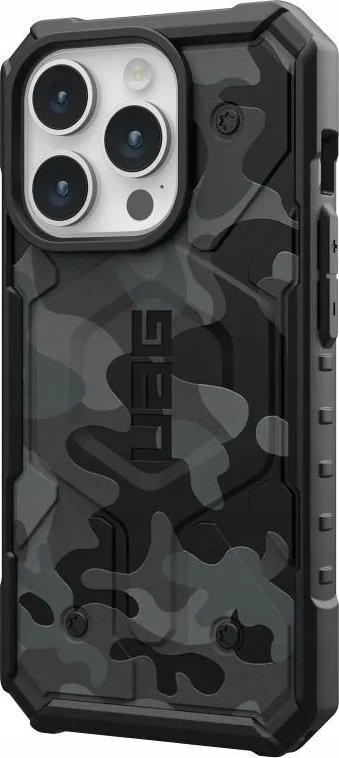 Mbrojtëse telefoni UAG Pathfinder SE MagSafe për iPhone 15 Pro, geo camo, e gjelbër