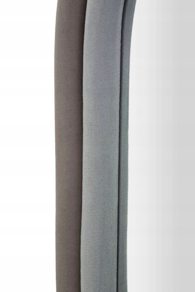 Pasqyrë zbukuruese Mauro Ferretti Antony, 60x90 cm, MDF me kadife, gri