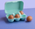 Kuti vezësh Koziol Eggs To Go Mini, për 6 vezë, plastike, e gjelbër