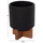 Set vazo dekorative TANTI HM4685.01, 3 copë, Fiber Cement, të zeza