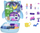 Set lodrash Polly Pocket Pajama Party Snowy Sleepover Owl Compact HKV37, me figurina dhe lojë me ujë, shumëngjyrësh