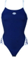 Kostum noti për goca Arena Icons Fly Back Solid, njëpjesësh, 100% poliester, blu navy