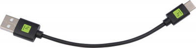 Kabllo USB Techly IUSB20, USB 2.0 Type A në Type C, 0.1m, i zi