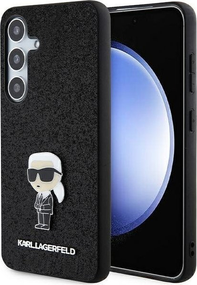 Mbrojtëse telefoni Karl Lagerfeld KLHCMGKNPSK, Galaxy S24 Plus, Glitter, e zezë