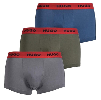 Set mbathje për meshkuj Hugo Boss, 3 palë, të hirta/gjelbra/kaltra