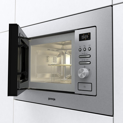 Furrë me mikrovalë Gorenje BM201AG1X, 20L, Inox, ngjyrë argjendi