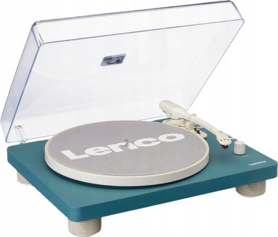 Gramafon Lenco LS-50TQ, belt-drive, me bokse të brendshme, blu
