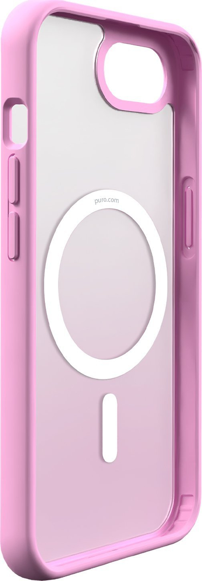 Mbulesë telefoni Puro për iPhone 16e, TPU, MagSafe, rozë