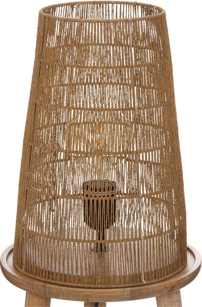 Lampë dyshemeje Atmosphera Ajmal, tripod, 127 cm, kashte natyrale