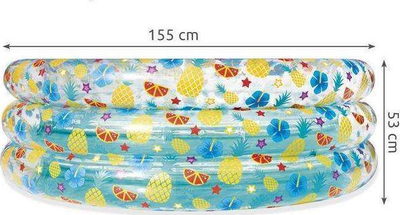 Pishinë fryrëse Bestway Fruits 51045, 150cm, dizajn me fruta, shumëngjyrëshe