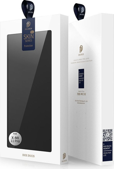 Futrollë Dux Ducis Skin Pro për Xiaomi Mi 11 Pro, me kapak, xhep për kartë, e zezë