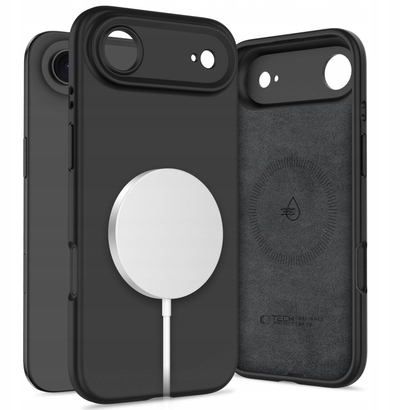 Mbulesë smartphone Tech Protect Silicone MagSafe, për iPhone 17 Air 17 Pro, e zezë