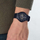 Orë dore për meshkuj Casio, e zezë