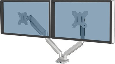 Kрак за маса за монитори Fellowes Platinum Series Dual Monitor Arm, до 32\", 2 екрани, сива