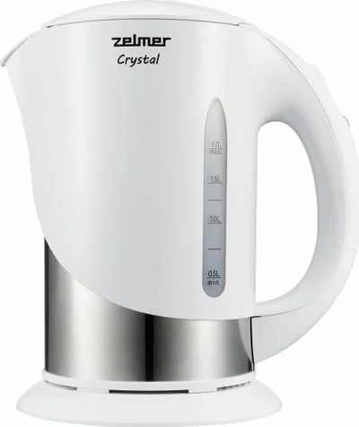 Çajnik Zelmer ZCK7630W, 1.7 l, 2200W, i bardhë