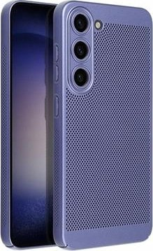 Mbulesë telefoni Breezy për Samsung Galaxy S24 Plus, ajrosje me vrima, mbrojtëse, blu