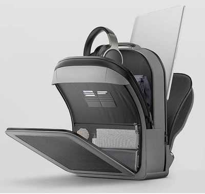 Shpinë turistike NorthFinder Platinet Solar Panel Backpack, 20-35L, panel diellor 30W, gri