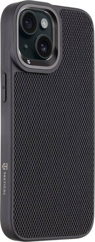 Mbulesë telefoni Tactical Blast Pit Case për iPhone 15, TPU i butë e fleksibël, sipërfaqe me rrjetë që s’rrëshket nga dora, ngjyrë e zezë