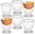 Set gotash për vezë Domoletti, 6 copë, qelq transparent