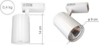 Llambë për dyqan Nvox V31AC-INOXX TL WH ECO, LED, 30 W, 6000K, 2250 lm, e bardhë
