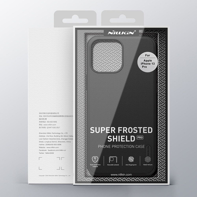 Mbrojtëse telefoni Nillkin Frosted Shield, për iPhone 13 Pro, polikarbonat, e zezë