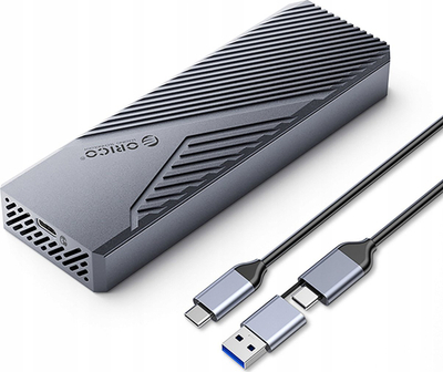 Kuti e jashtme Orico CNM2 G20, M.2 NVMe, USB C 3.2 20Gb/s, gri