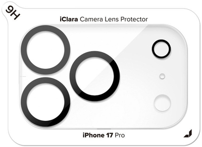 Mbrojtës kamere JCPal iClara, për iPhone 17 Pro Max, transparent