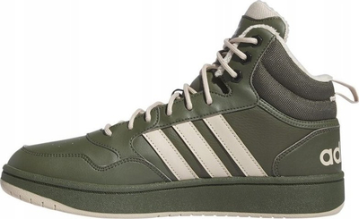 Atlete Adidas Hoops 3.0 Mid për burra, të larta, jeshile
