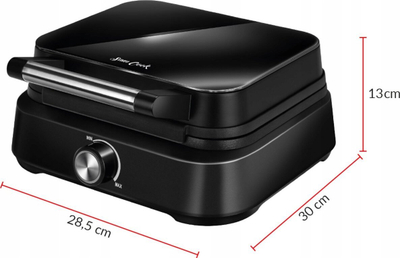 Aparat për waffle Sam Cook PSC-130, 1500W, trup xhami, i zi