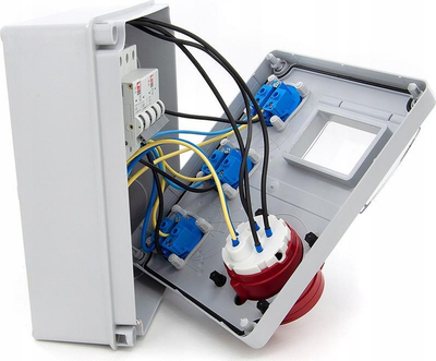 Panel elektrik ELS Elektrotechnika 4NO31C11C0, 1x16A 5P 400V, 3x16A 230V, gri