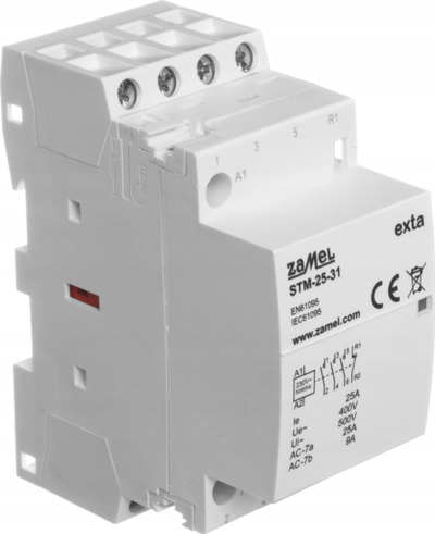 Kontaktor modular Exta STM-25-31, 230V, 25A, 3NO 1NC