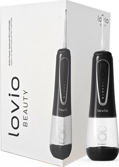 Irigator dental Lovio HydroJet Pro, безжичен, резервоар 340 ml, бел