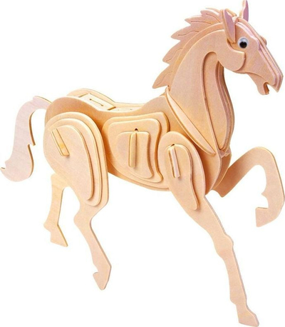 Puzzle druri 3D Gepetto's Workshop Horse, model kalë, natyral