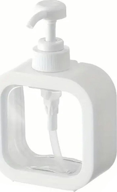 Dispenser sapuni DA245, 350ml, plastik, i bardhë transparent