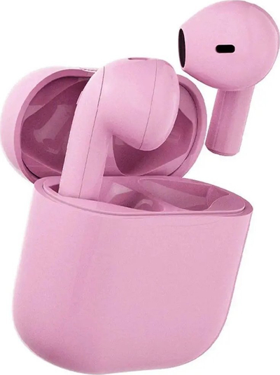 Безжични слушалки Happy Plugs Joy, True Wireless, 29 часа батерија, розова