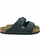 Sandale Birkenstock Arizona, lëkurë e zezë e vajosme, shollë e formume për këmbë