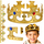 Kurorë kostumi LeanToys King, e rregullueshme 17-20 cm, e artë
