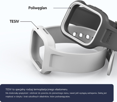 Rrip ore Apple Araree Duple Pro, për Apple Watch 44/45mm, me kasë mbrojtëse të futur brenda, gri