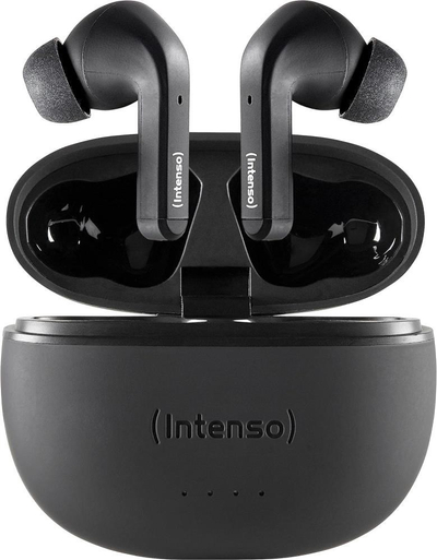 Kufje Intenso Black Buds T300A, True Wireless, Bluetooth, të zeza