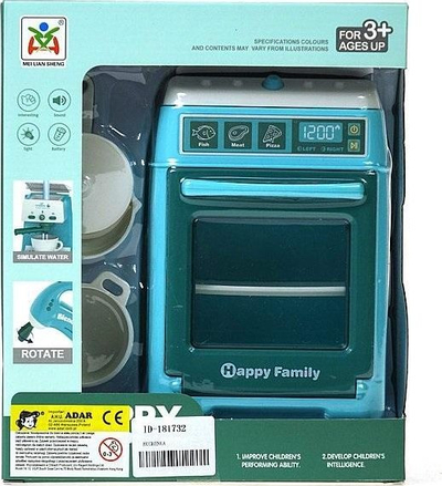 Furrë lodër Adar Battery Powered Oven Light Sound, me drita dhe zë, bardh e zi